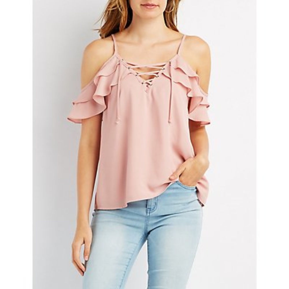 Charlotte Russe Off-Shoulder Top